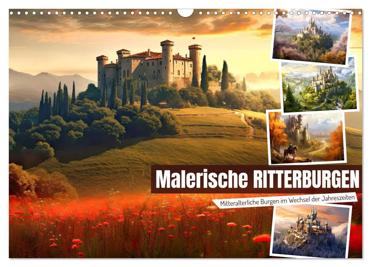 Cover: 9783457516218 | Malerische Ritterburgen (Wandkalender 2026 DIN A3 quer), CALVENDO...