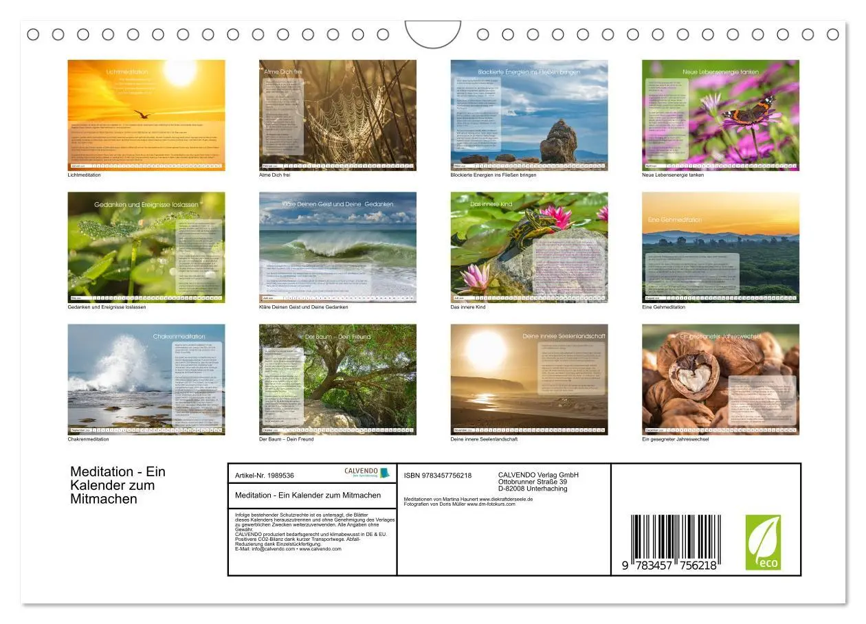 Bild: 9783457756218 | Meditation - Ein Kalender zum Mitmachen (Wandkalender 2026 DIN A4...