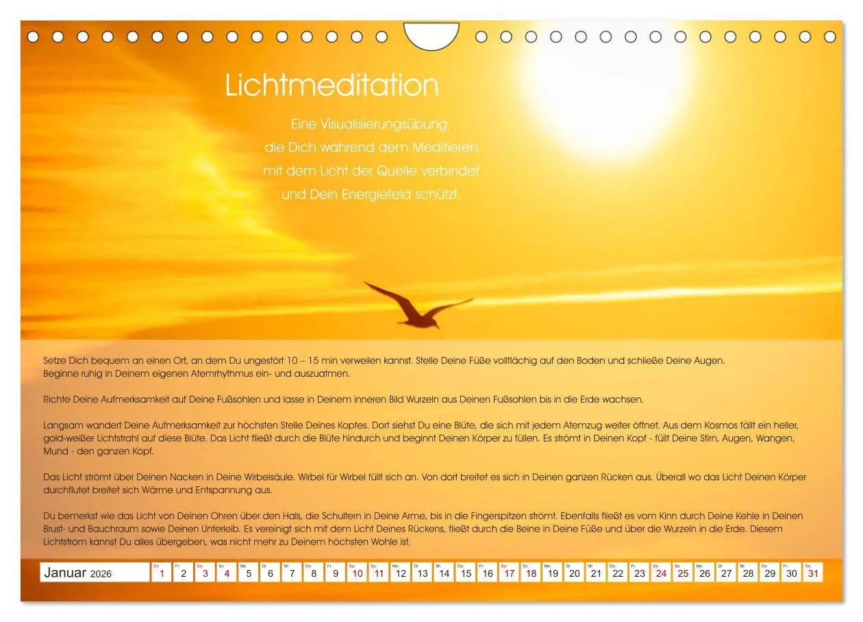 Bild: 9783457756218 | Meditation - Ein Kalender zum Mitmachen (Wandkalender 2026 DIN A4...