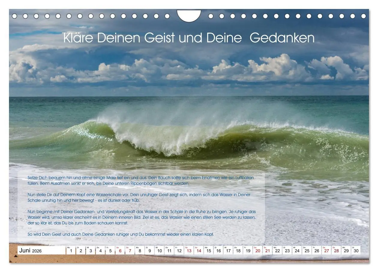 Bild: 9783457756218 | Meditation - Ein Kalender zum Mitmachen (Wandkalender 2026 DIN A4...