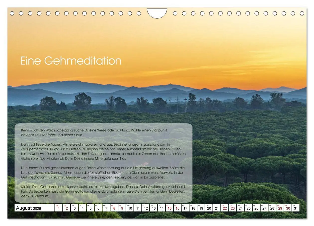 Bild: 9783457756218 | Meditation - Ein Kalender zum Mitmachen (Wandkalender 2026 DIN A4...