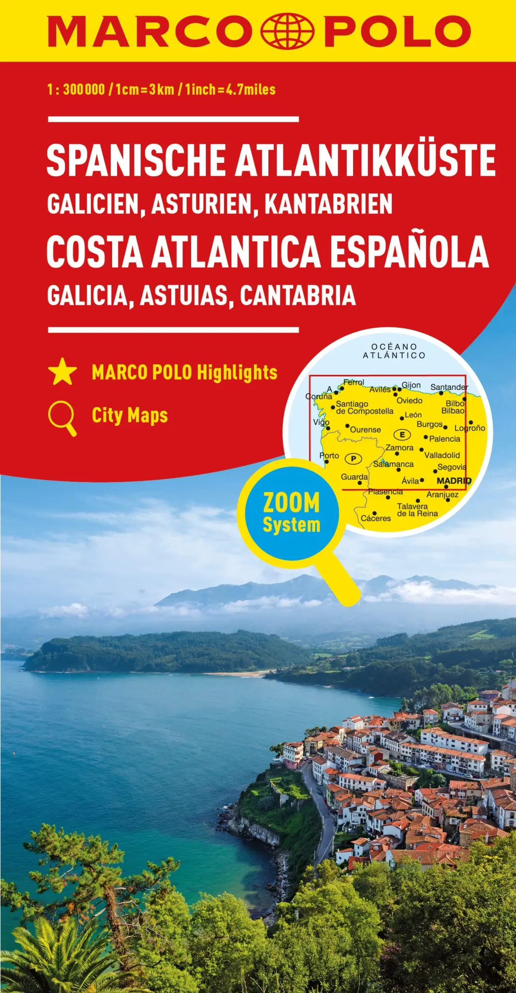Cover: 9783575016218 | MARCO POLO Regionalkarte Spanische Atlantikküste 1:300.000 | 96 S.