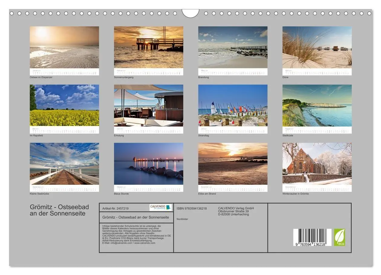 Bild: 9783594136218 | Grömitz - Ostseebad an der Sonnenseite (Wandkalender 2027 DIN A3...