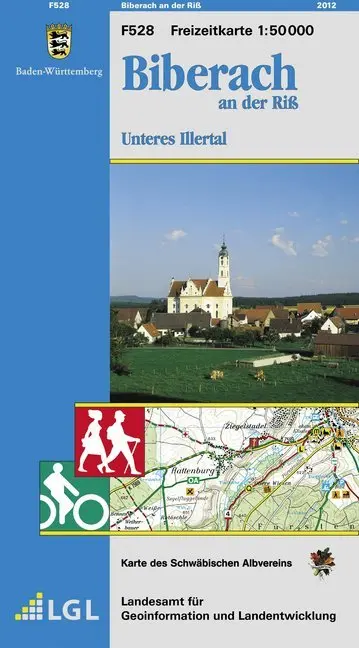 Cover: 9783890216218 | Topographische Freizeitkarte Baden-Württemberg Biberach an der Riß