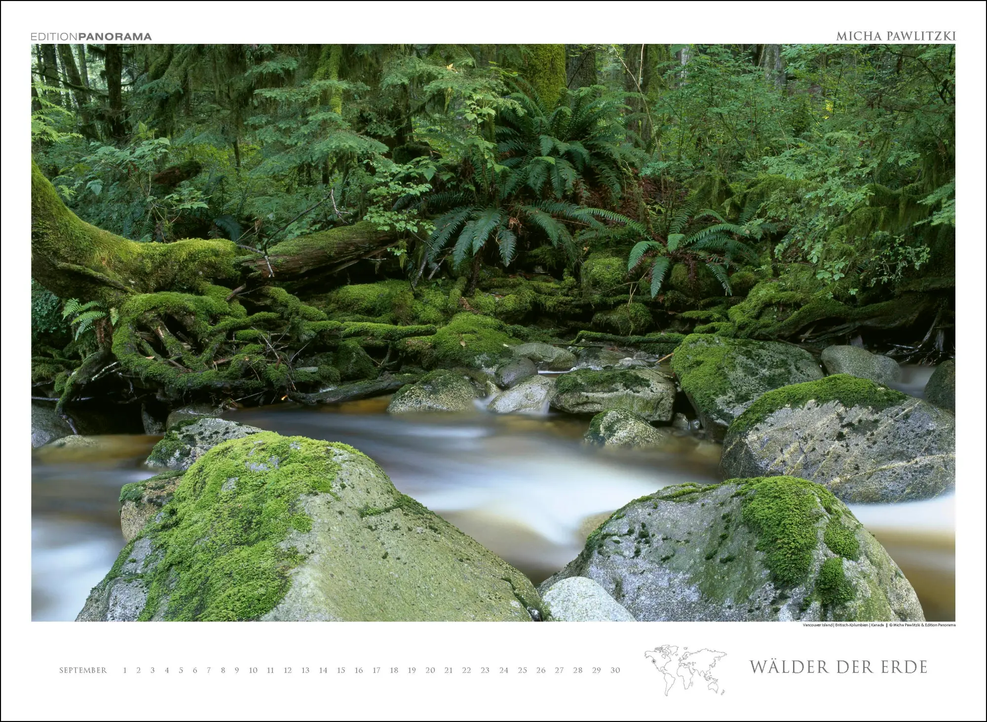 Bild: 9783898236218 | WÄLDER DER ERDE | Immerwährender Kalender im Großformat 80 x 60 cm