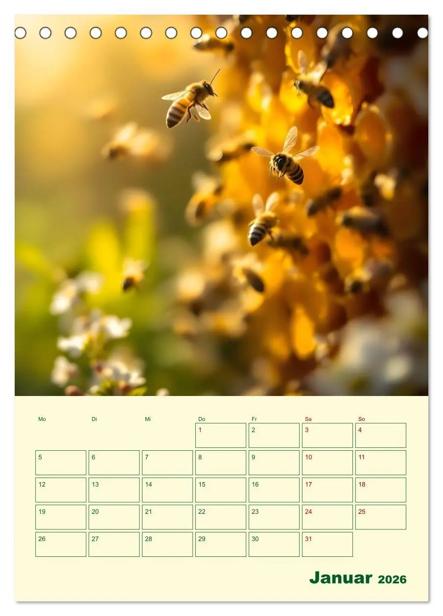 Bild: 9783457296318 | Bienenblick - Ein Jahr mit den Bienen (Tischkalender 2026 DIN A5...