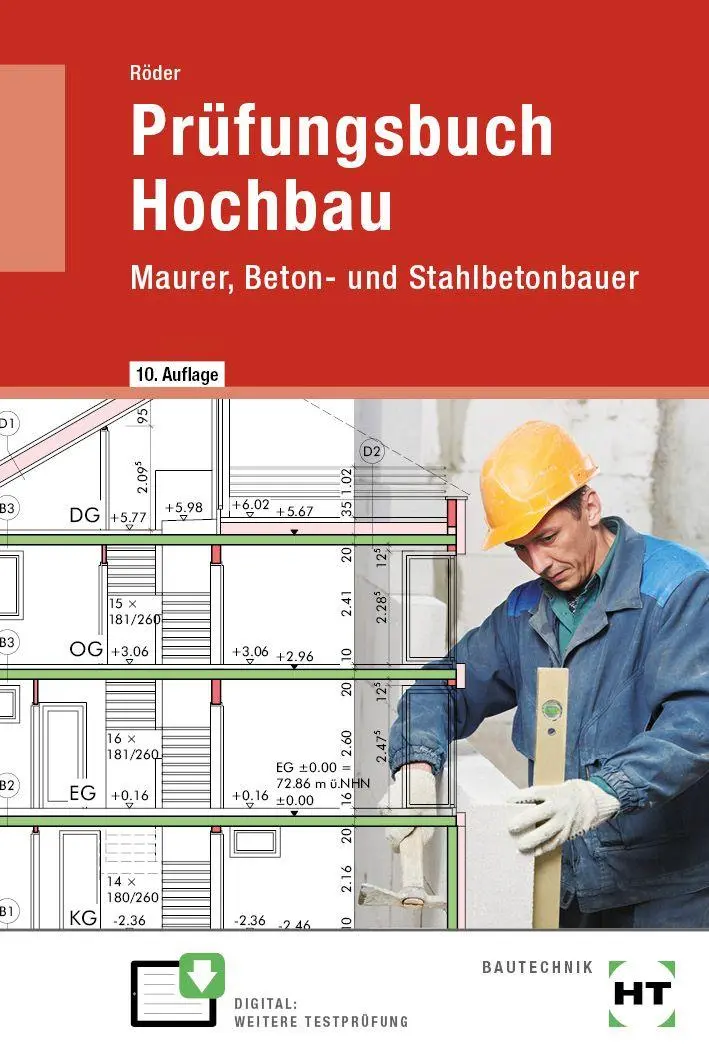 Cover: 9783582626318 | Prüfungsbuch Hochbau | Maurer, Beton- und Stahlbetonbauer | Lutz Röder