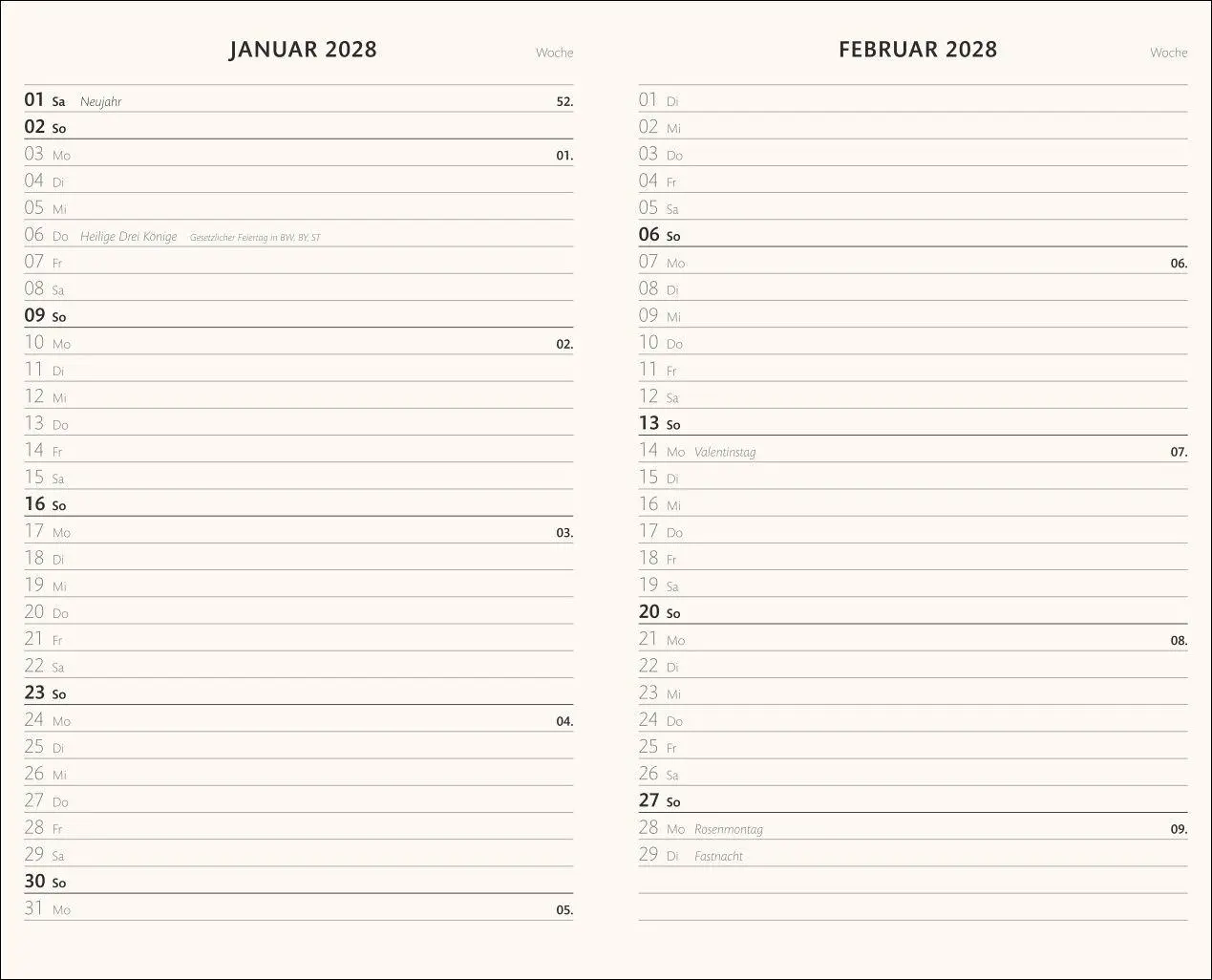 Bild: 9783756416318 | Kombitimer schwarz mittel 2027 | Heye | Buch | Bürokalender Heye