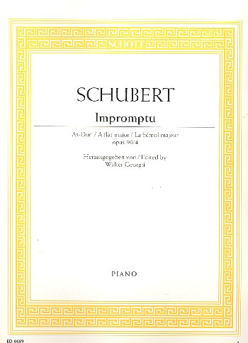 Cover: 9790001086318 | Impromptu | Franz Schubert | Buch | 8 S. | Deutsch | 1984
