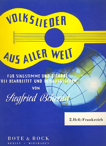 Cover: 9790202506318 | Volkslieder aus aller Welt | Frankreich | Buch | Bote und Bock