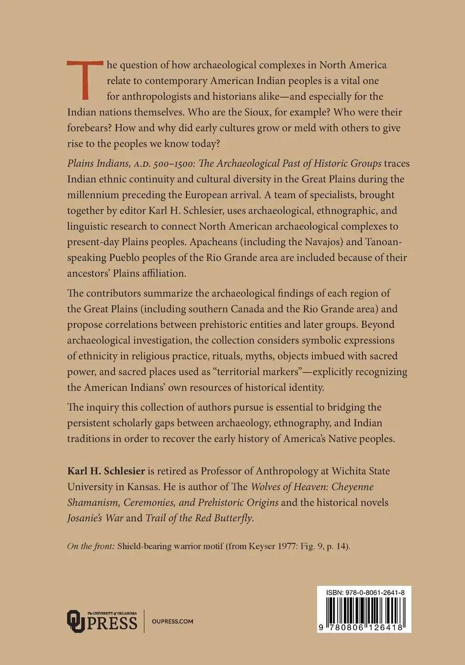 Rückseite: 9780806126418 | Plains Indians, A.D. 500-1500 | Karl H. Schlesier | Taschenbuch | 1994