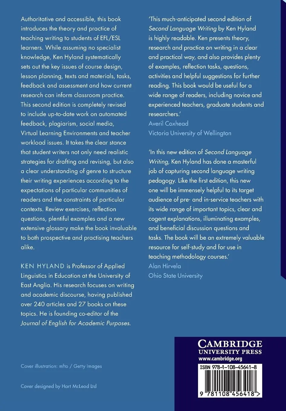 Rückseite: 9781108456418 | Second Language Writing | Ken Hyland | Taschenbuch | Englisch | 2019