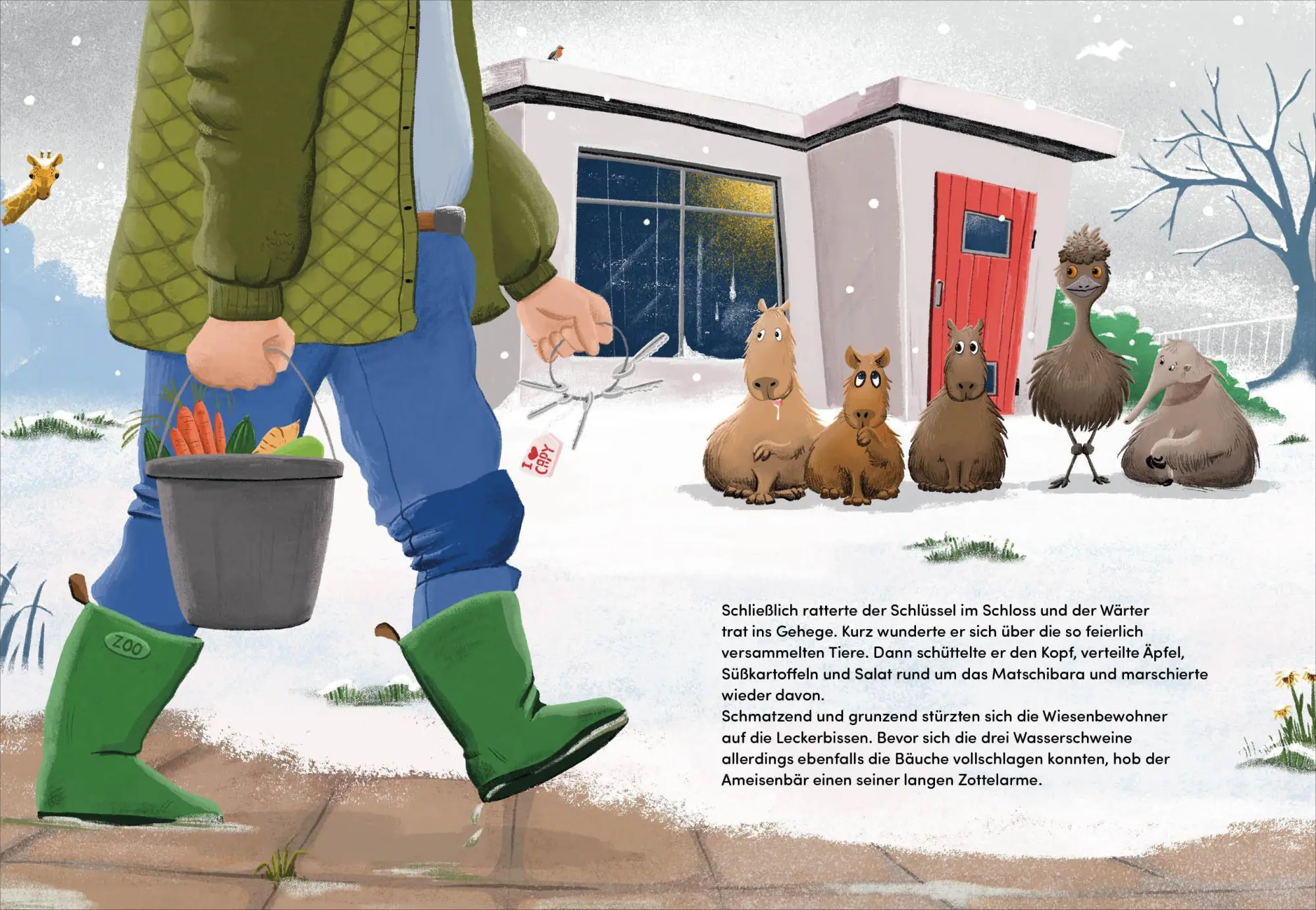 Bild: 9783423766418 | Drei Wasserschweine &amp; der allererste Schnee | Matthäus Bär | Buch