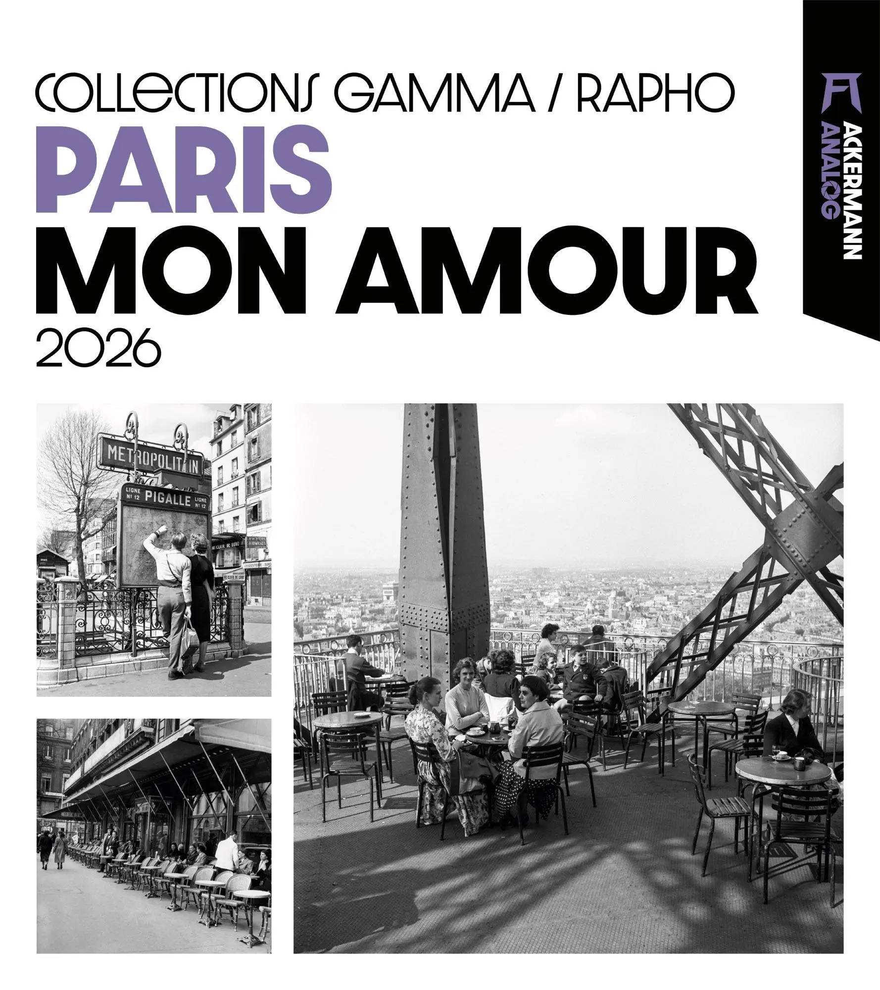 Cover: 9783838436418 | Paris, mon amour Kalender 2026 | Ackermann Kunstverlag GmbH | Kalender