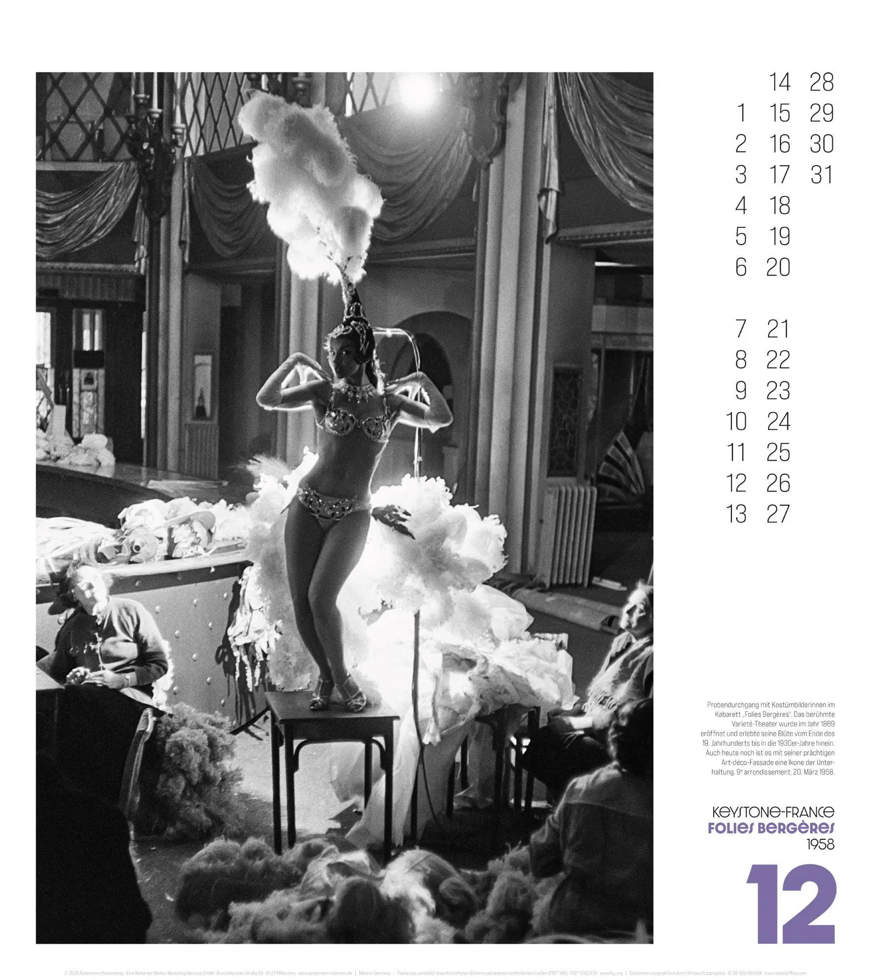 Bild: 9783838436418 | Paris, mon amour Kalender 2026 | Ackermann Kunstverlag GmbH | Kalender