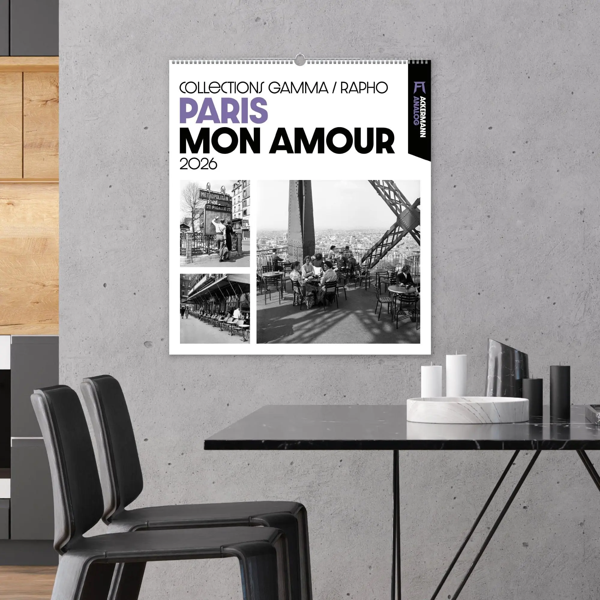 Bild: 9783838436418 | Paris, mon amour Kalender 2026 | Ackermann Kunstverlag GmbH | Kalender