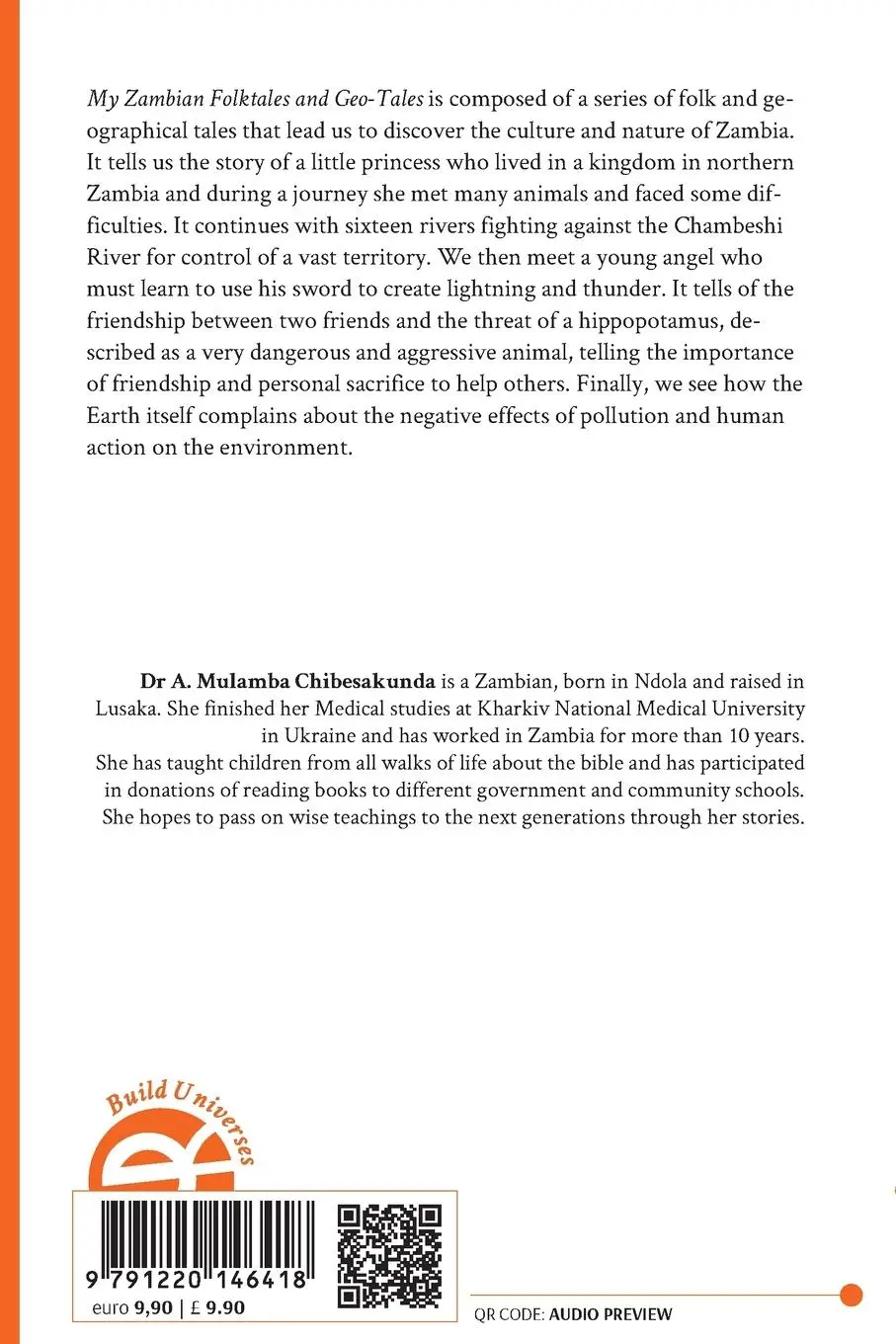 Rückseite: 9791220146418 | My Zambian Folktales and Geo-Tales | Mulamba Chibesakunda | Buch