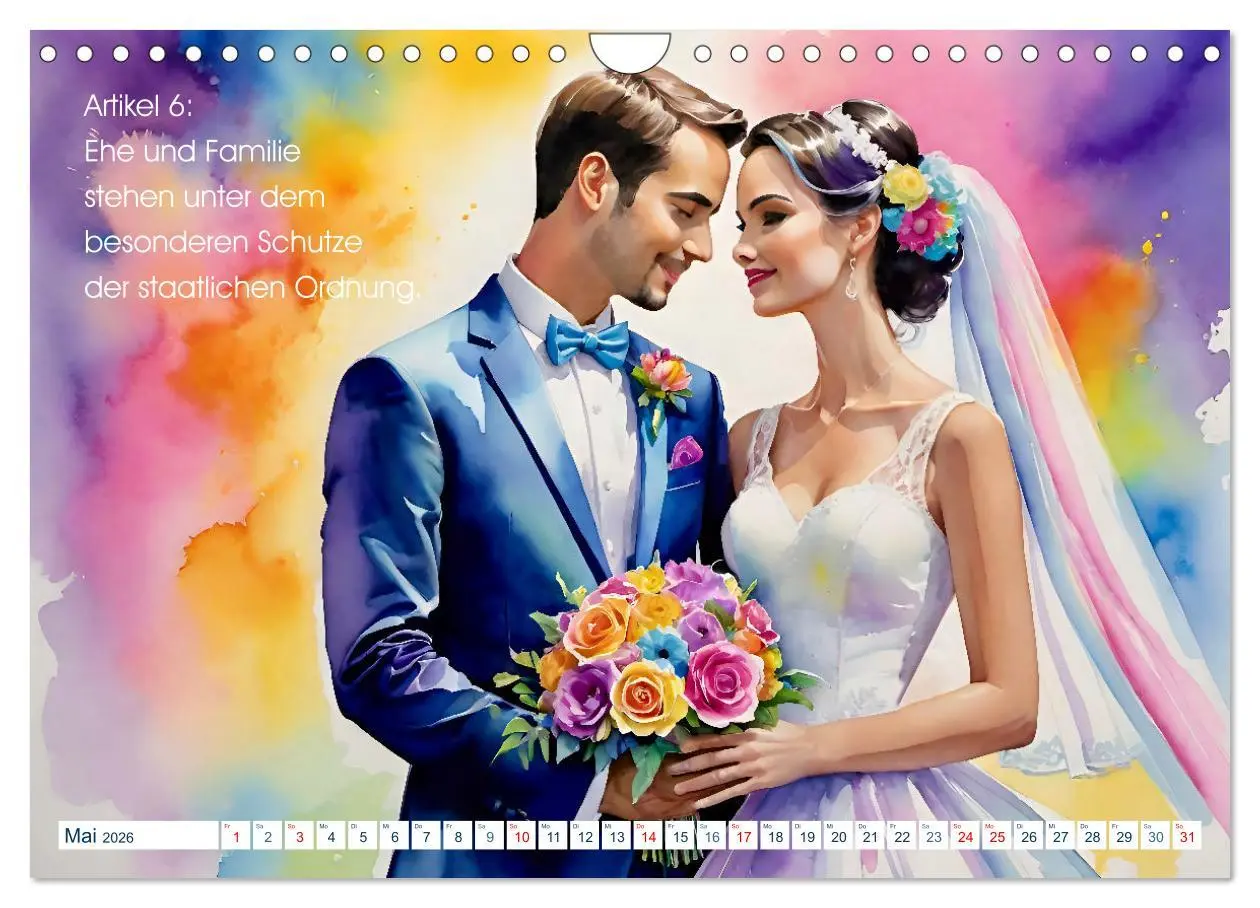 Bild: 9783457346518 | Unsere Grundrechte (Wandkalender 2026 DIN A4 quer), CALVENDO...