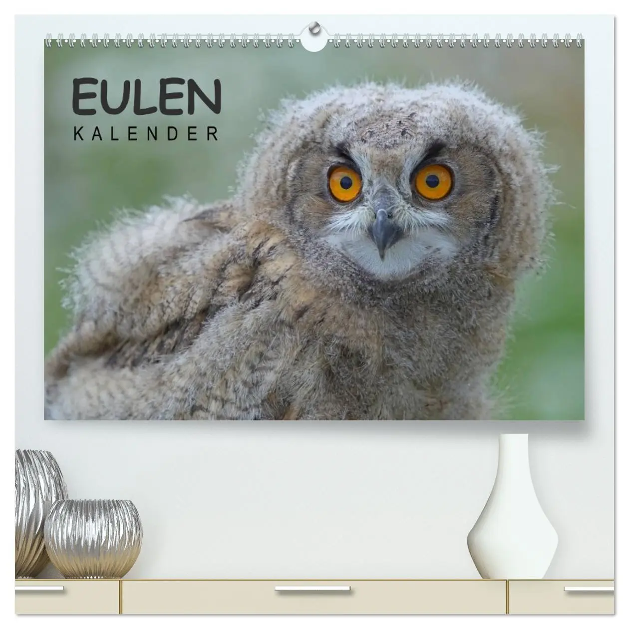 Cover: 9783516126518 | Eulen-Kalender (hochwertiger Premium Wandkalender 2026 DIN A2...