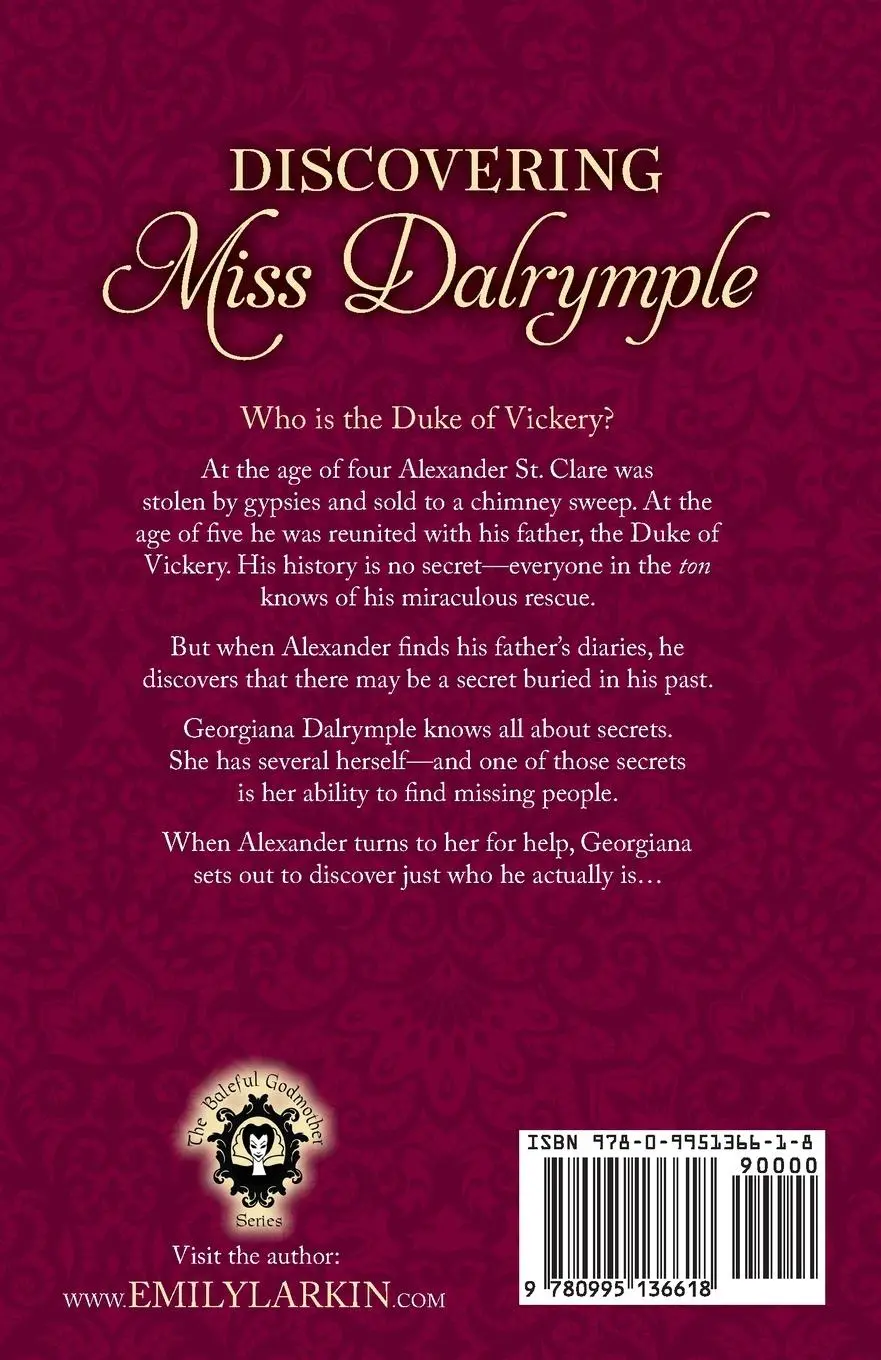Rückseite: 9780995136618 | Discovering Miss Dalrymple | Emily Larkin | Taschenbuch | Englisch