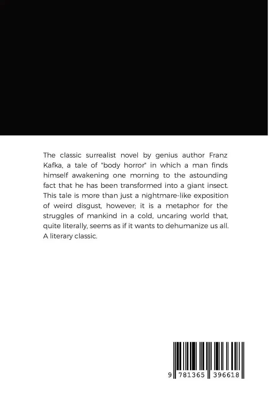 Rückseite: 9781365396618 | The Metamorphosis | Franz Kafka | Taschenbuch | Englisch | 2023