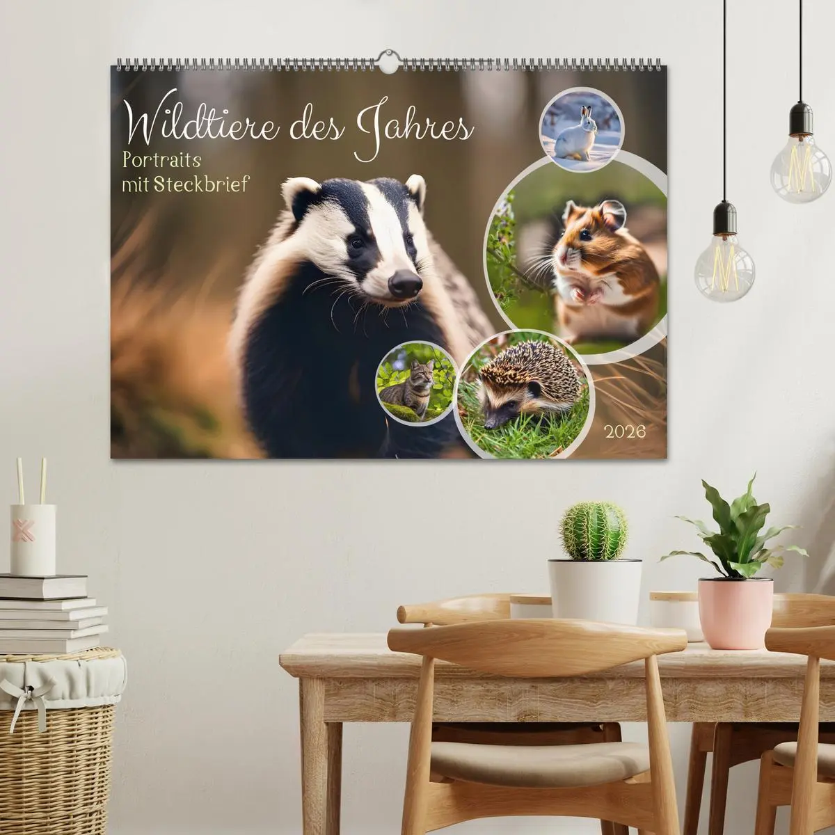 Bild: 9783457646618 | Wildtiere des Jahres (Wandkalender 2026 DIN A2 quer), CALVENDO...