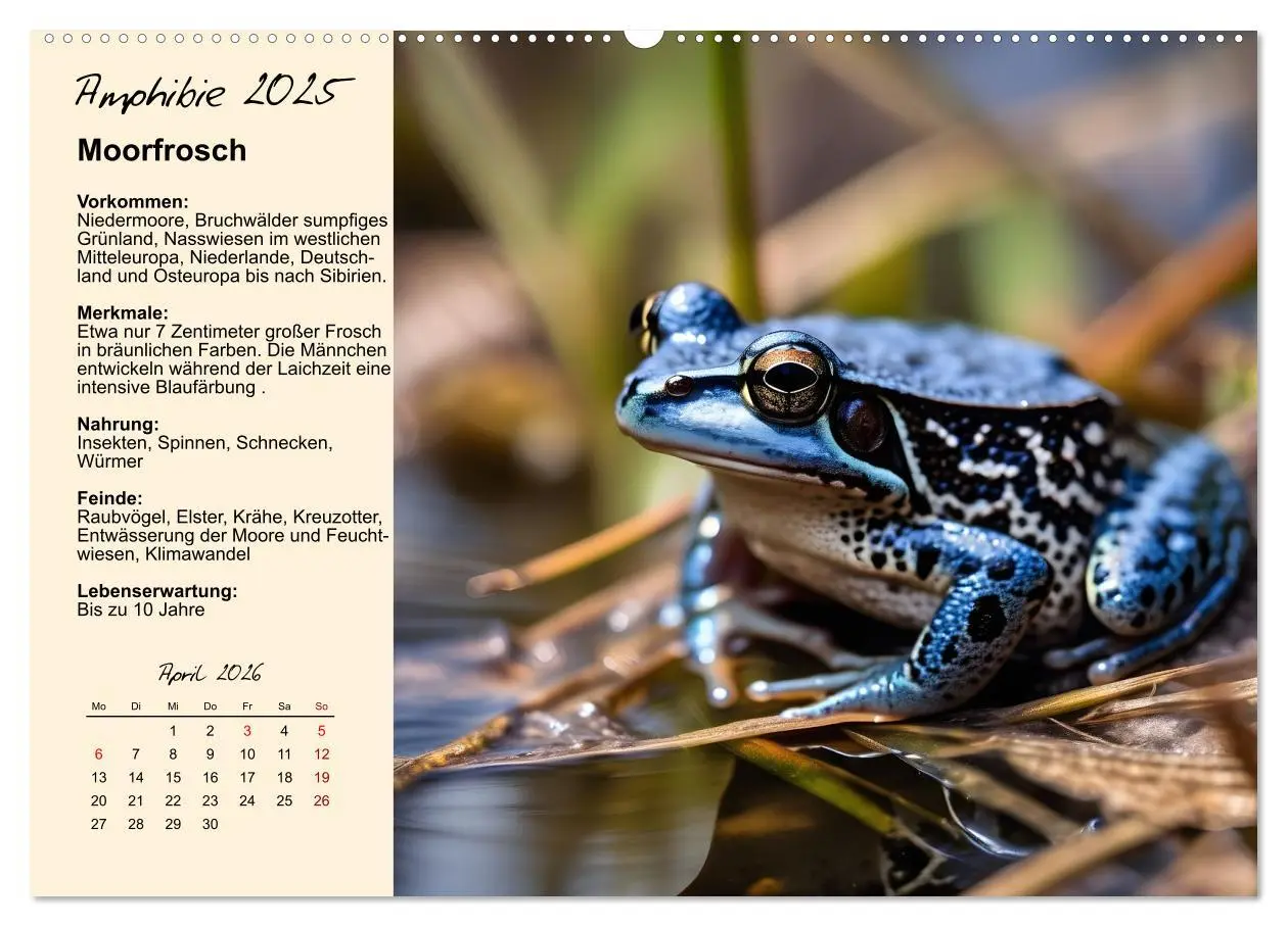 Bild: 9783457646618 | Wildtiere des Jahres (Wandkalender 2026 DIN A2 quer), CALVENDO...