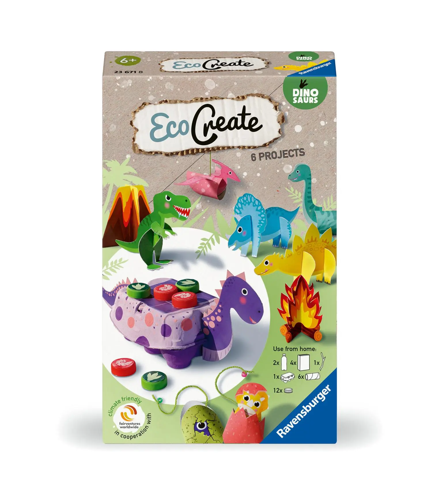 Cover: 4005556236718 | EcoCreate EcoCreate Mini - Brüllende Dinosaurier | Spiel | 23671