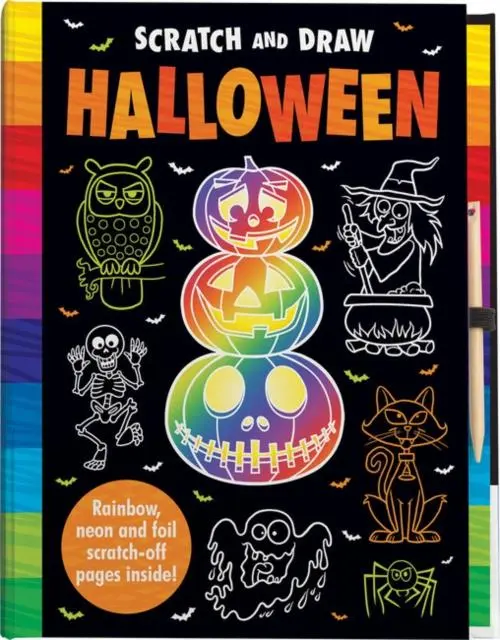 Cover: 9781789586718 | Scratch and Draw Halloween - Scratch Art Activity Book | Arthur Over