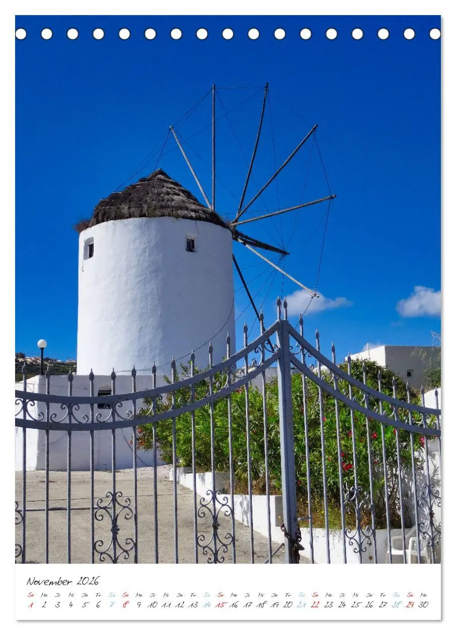 Bild: 9783516346718 | Santorini im Focus (Tischkalender 2026 DIN A5 hoch), CALVENDO...