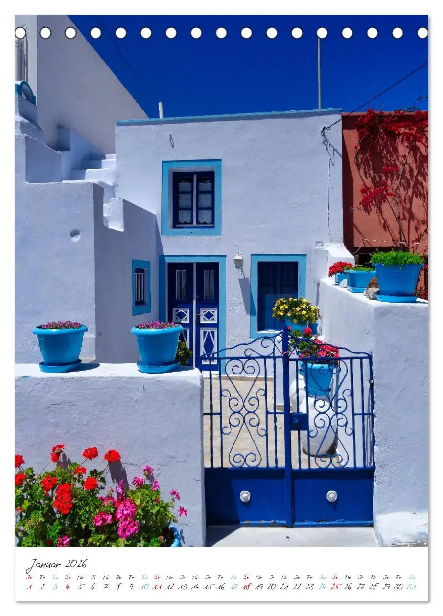 Bild: 9783516346718 | Santorini im Focus (Tischkalender 2026 DIN A5 hoch), CALVENDO...