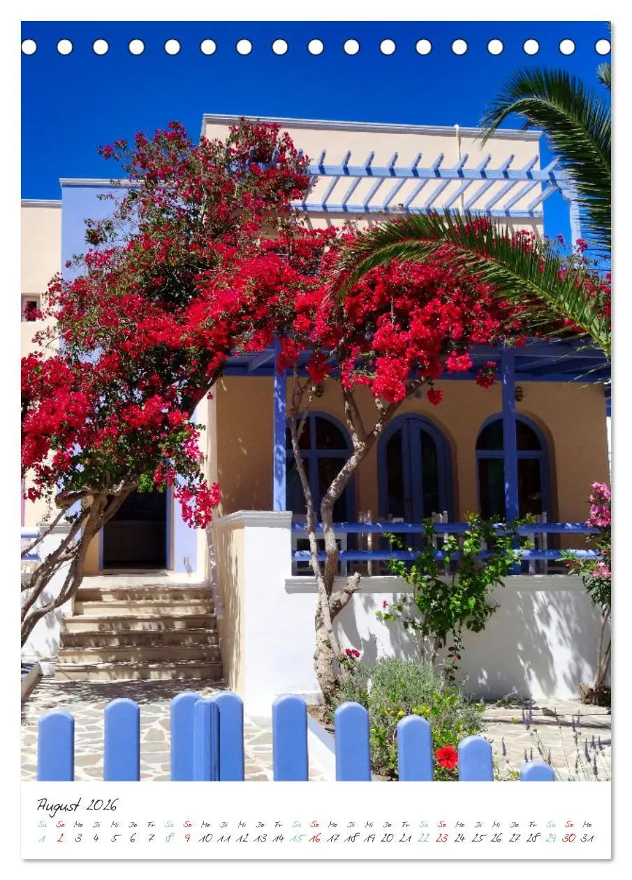 Bild: 9783516346718 | Santorini im Focus (Tischkalender 2026 DIN A5 hoch), CALVENDO...