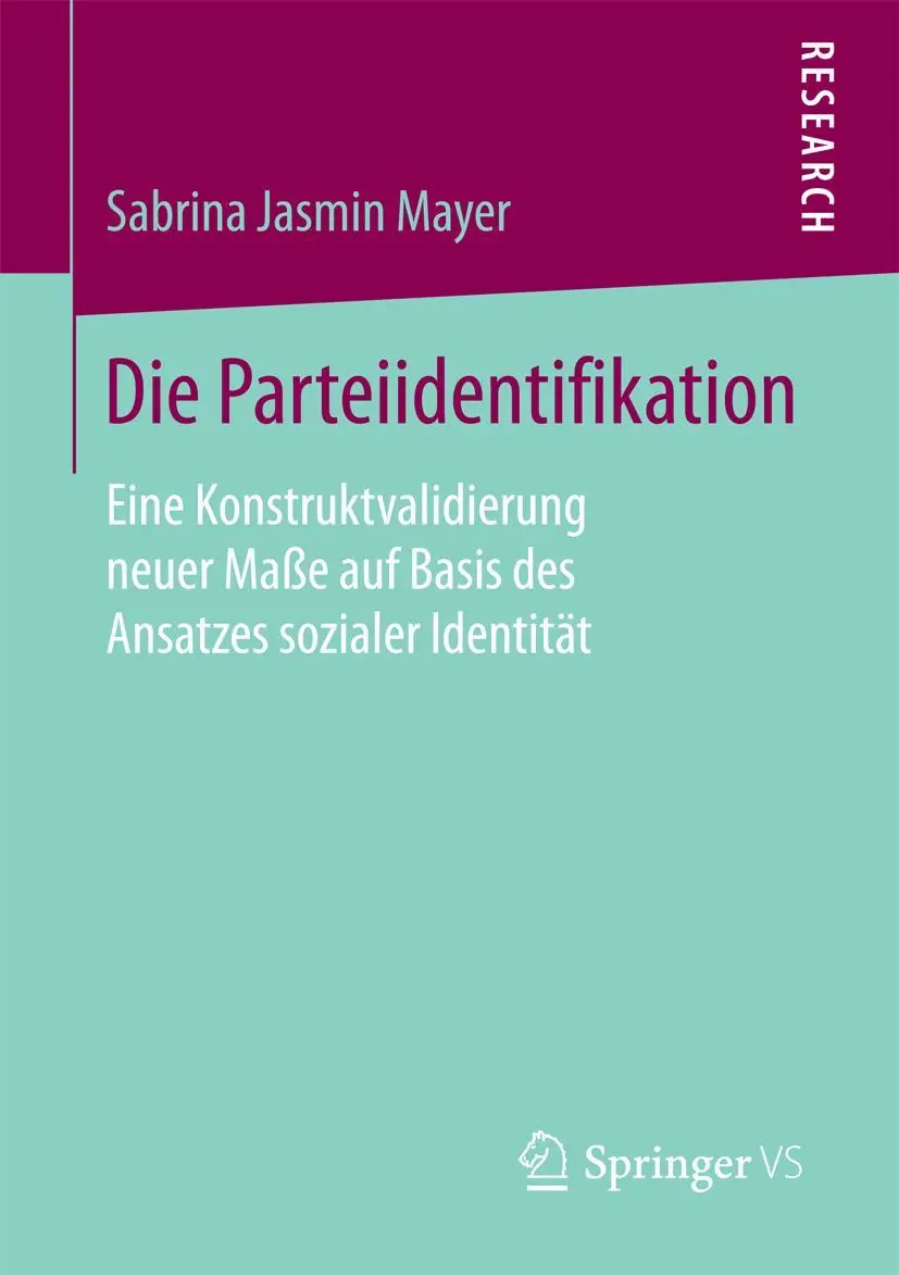 Cover: 9783658156718 | Die Parteiidentifikation | Sabrina Jasmin Mayer | Taschenbuch | xxii