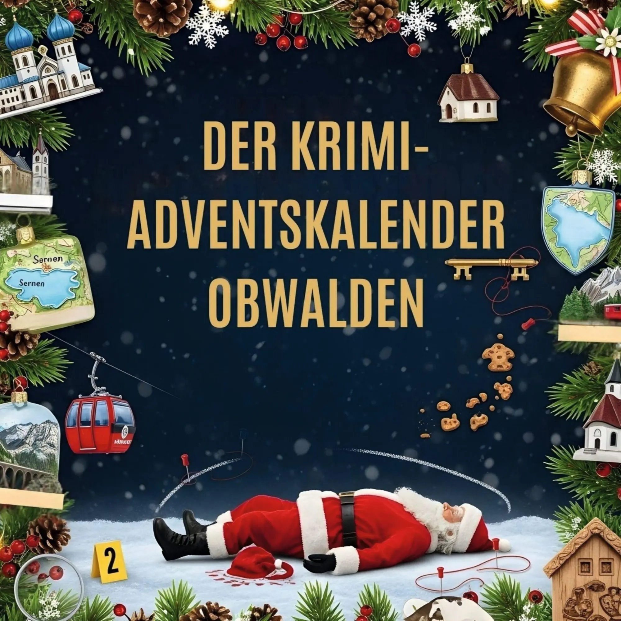 Cover: 9783695306718 | Der Krimi-Adventskalender Obwalden | Mordsverdächtig in 24 Akten