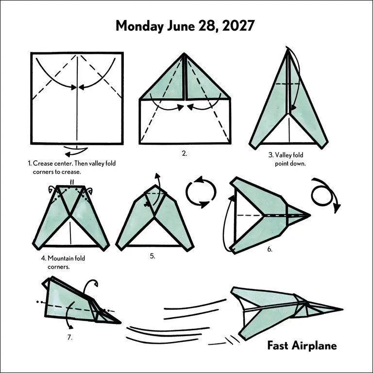 Bild: 9798881606718 | Easy Origami Fold-a-Day - Origami-Faltvorlage für jeden Tag 2027