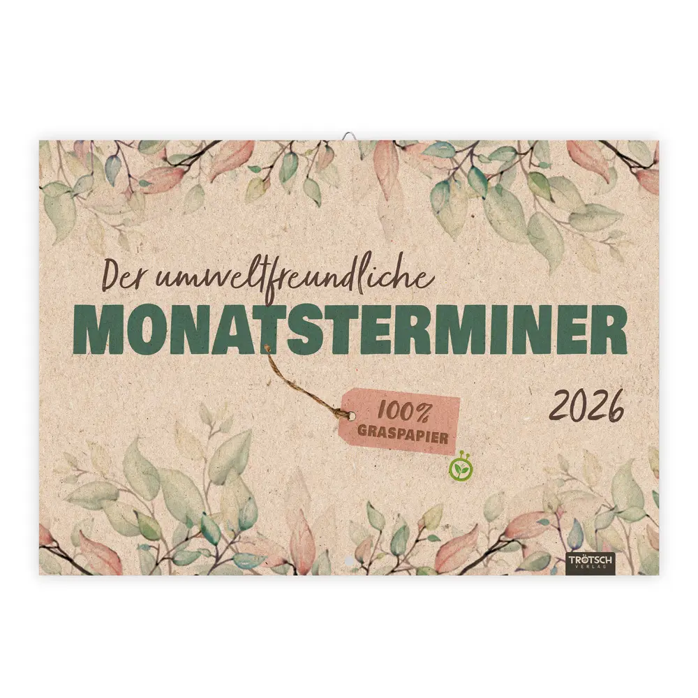 Cover: 4251901506818 | Trötsch Der umweltfreundliche Monatsterminer 2026 | Co.KG | Kalender