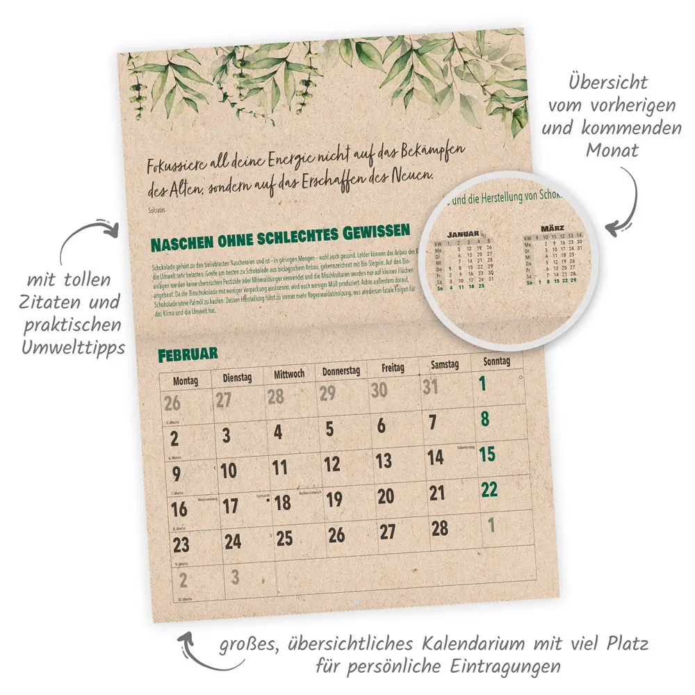 Bild: 4251901506818 | Trötsch Der umweltfreundliche Monatsterminer 2026 | Co.KG | Kalender