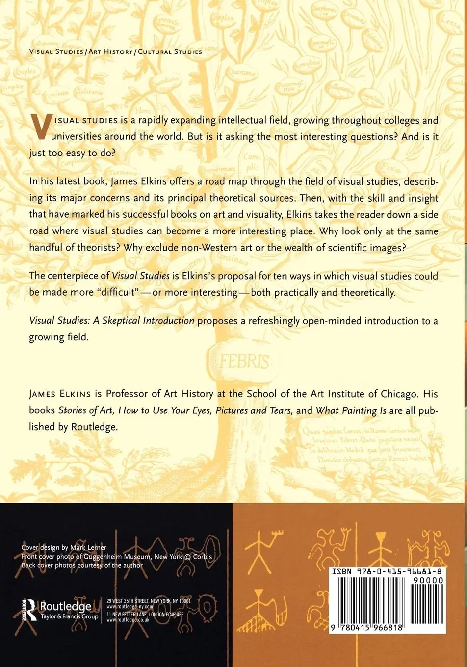 Rückseite: 9780415966818 | Visual Studies | A Skeptical Introduction | James Elkins | Taschenbuch