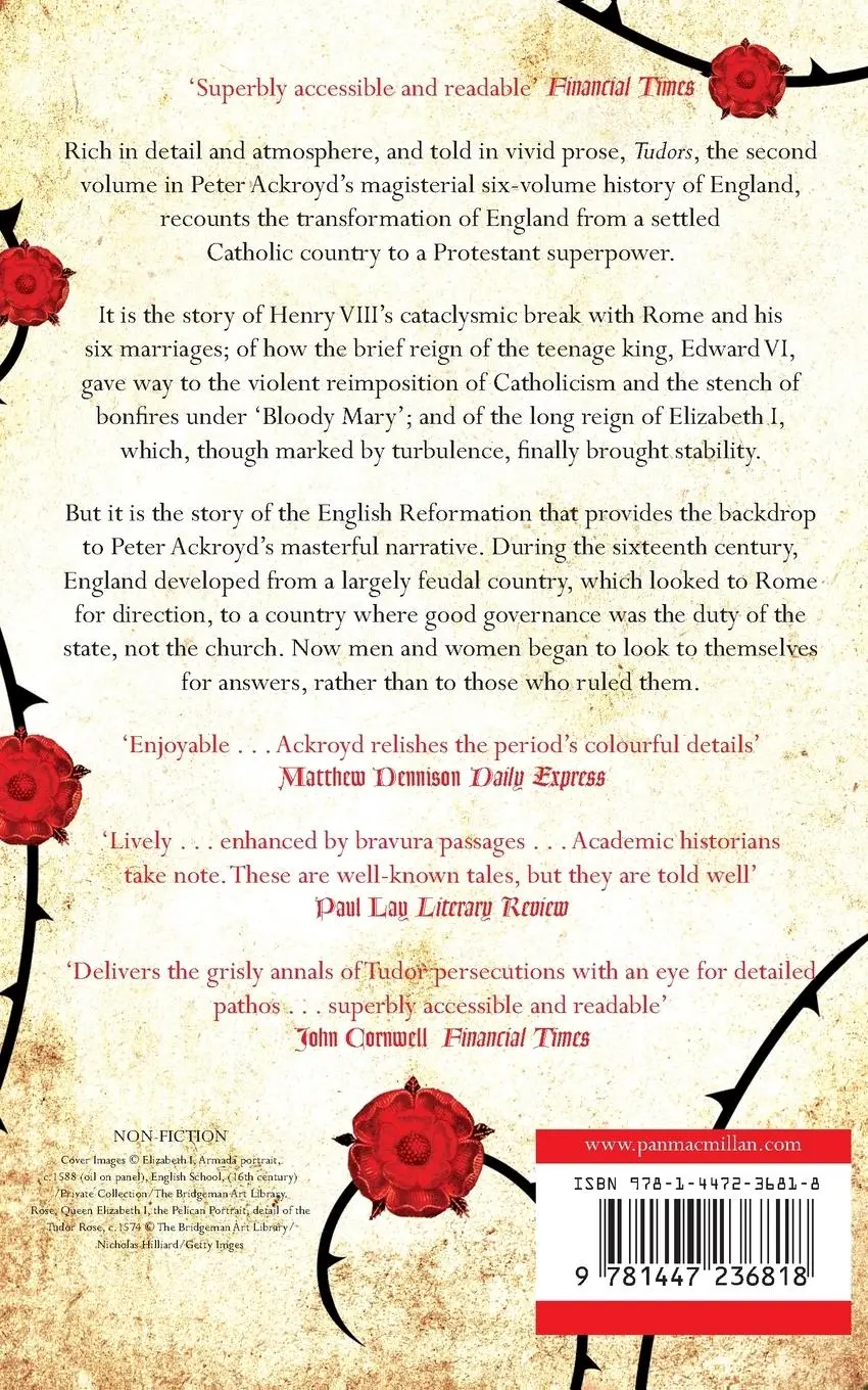 Rückseite: 9781447236818 | Tudors | The History of England Volume II | Peter Ackroyd | Buch