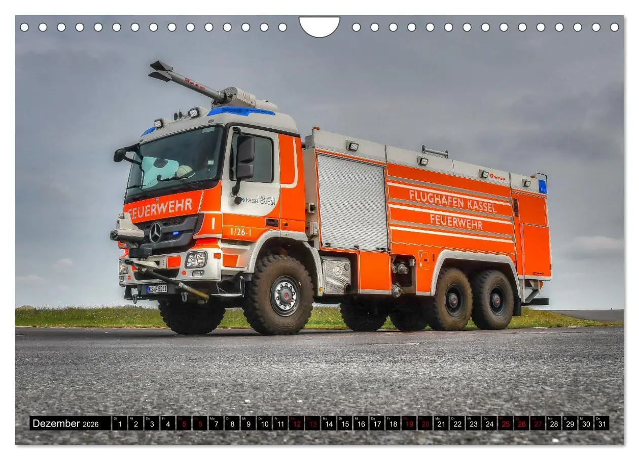 Bild: 9783457626818 | Feuerwehrfahrzeuge (Wandkalender 2026 DIN A4 quer), CALVENDO...