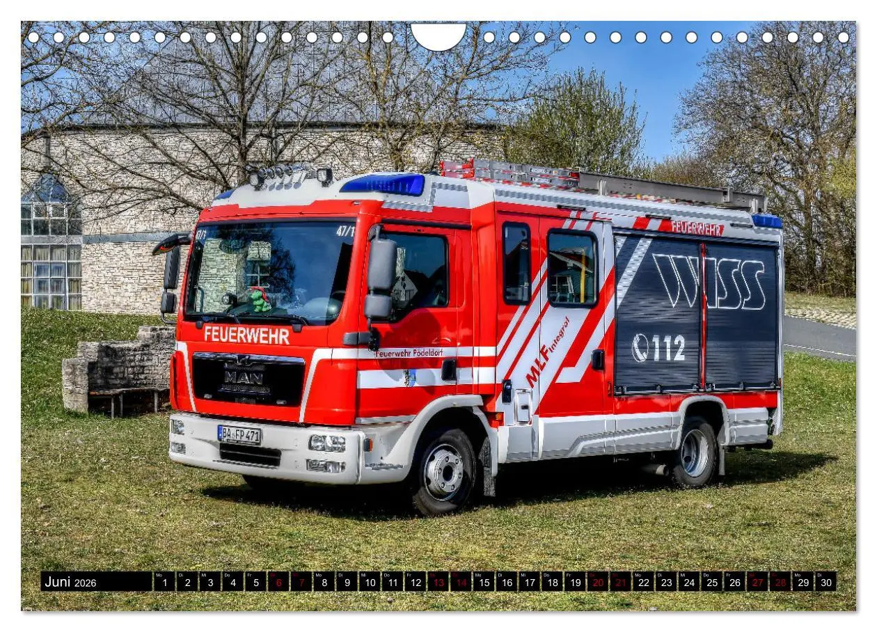 Bild: 9783457626818 | Feuerwehrfahrzeuge (Wandkalender 2026 DIN A4 quer), CALVENDO...