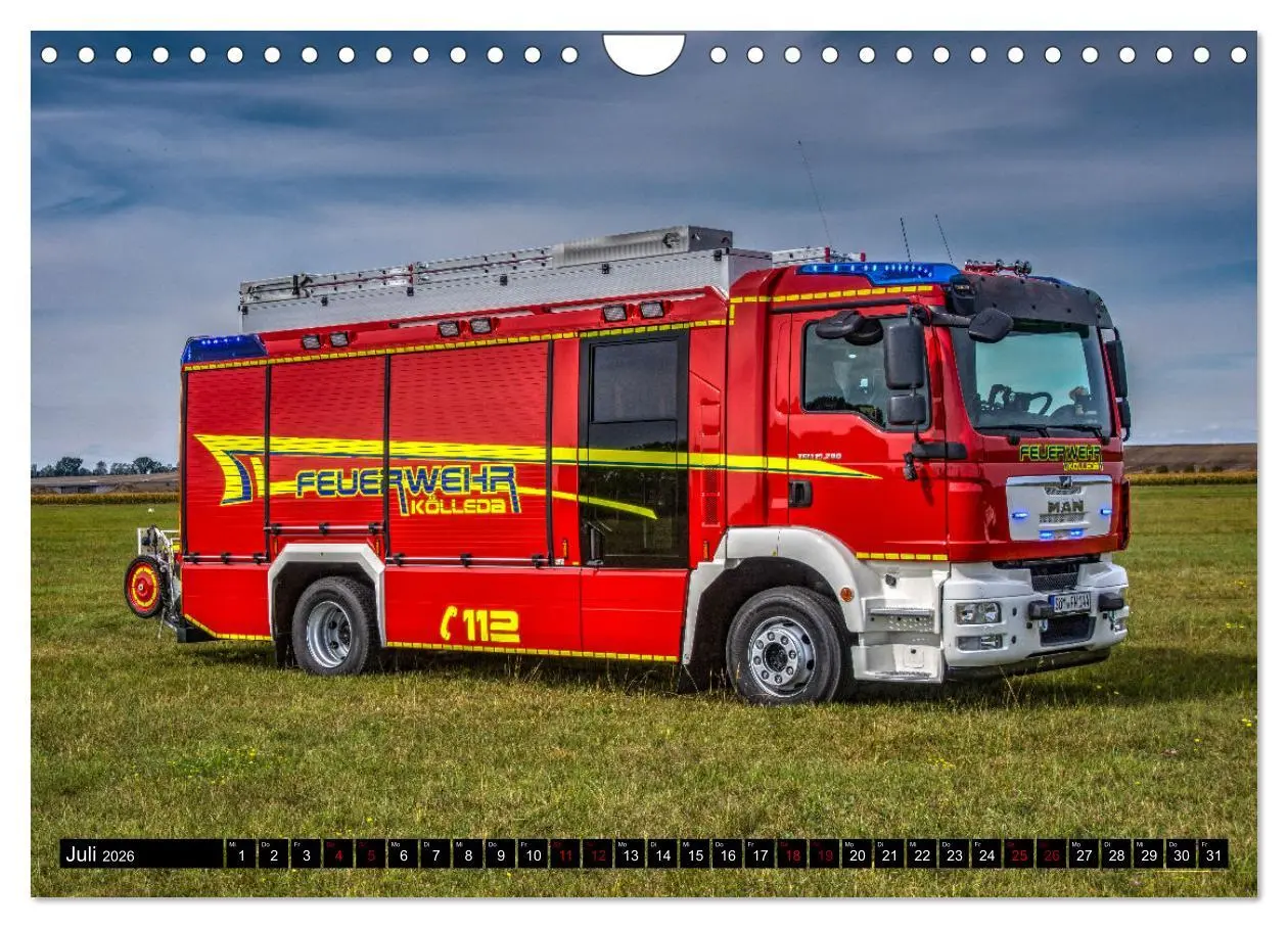 Bild: 9783457626818 | Feuerwehrfahrzeuge (Wandkalender 2026 DIN A4 quer), CALVENDO...