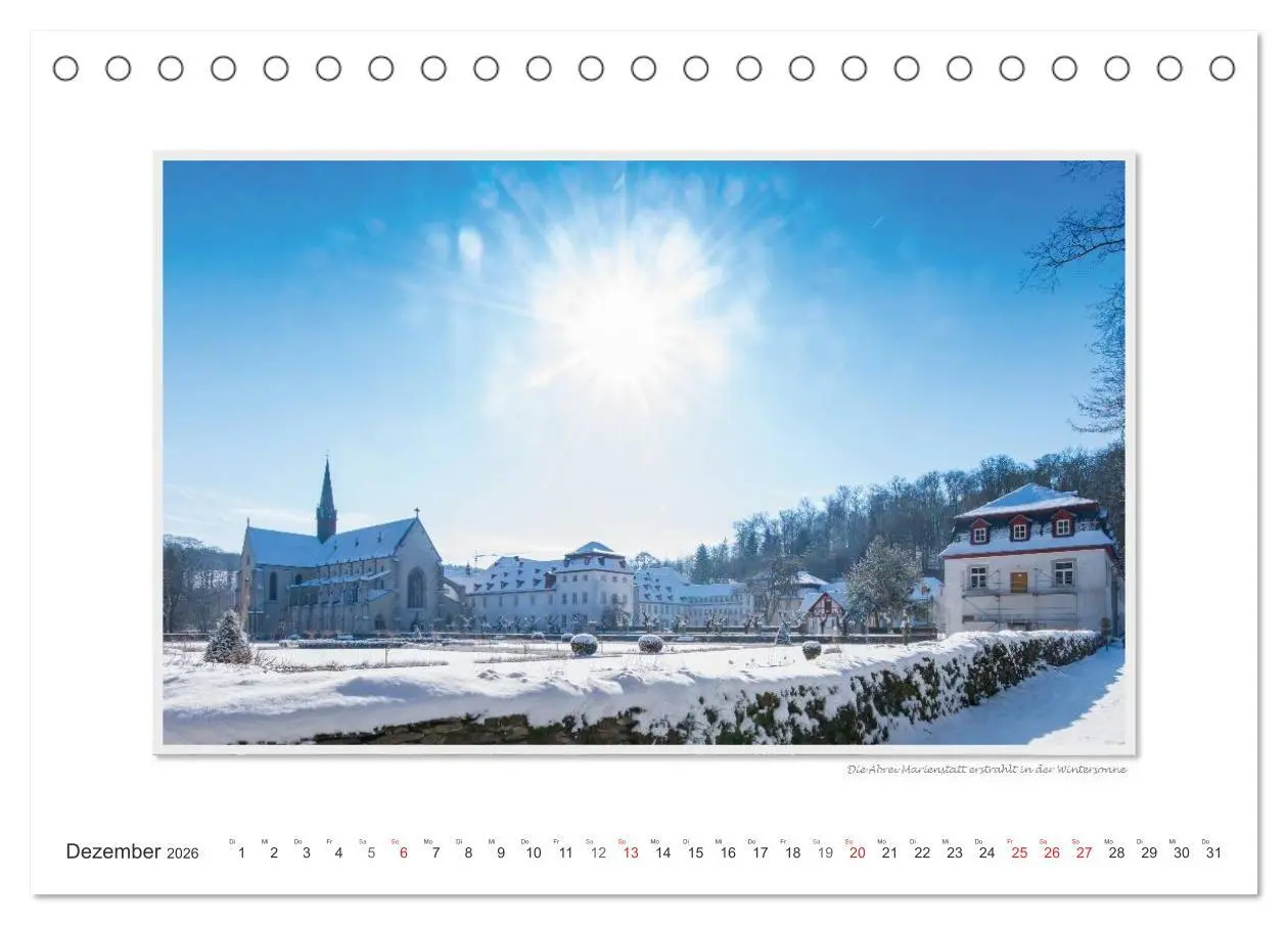 Bild: 9783516196818 | Emotionale Momente: Abtei Marienstatt im Westerwald (Tischkalender...