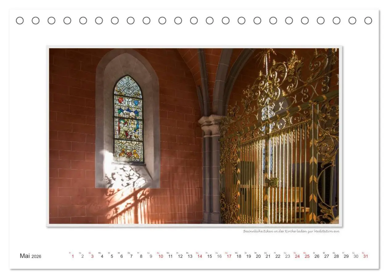 Bild: 9783516196818 | Emotionale Momente: Abtei Marienstatt im Westerwald (Tischkalender...