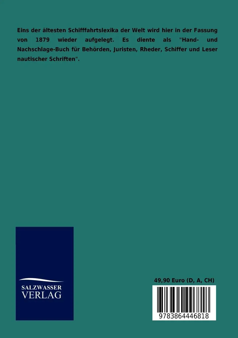 Rückseite: 9783864446818 | Schifffahrts-Lexikon | J. Friedrichson | Taschenbuch | Paperback