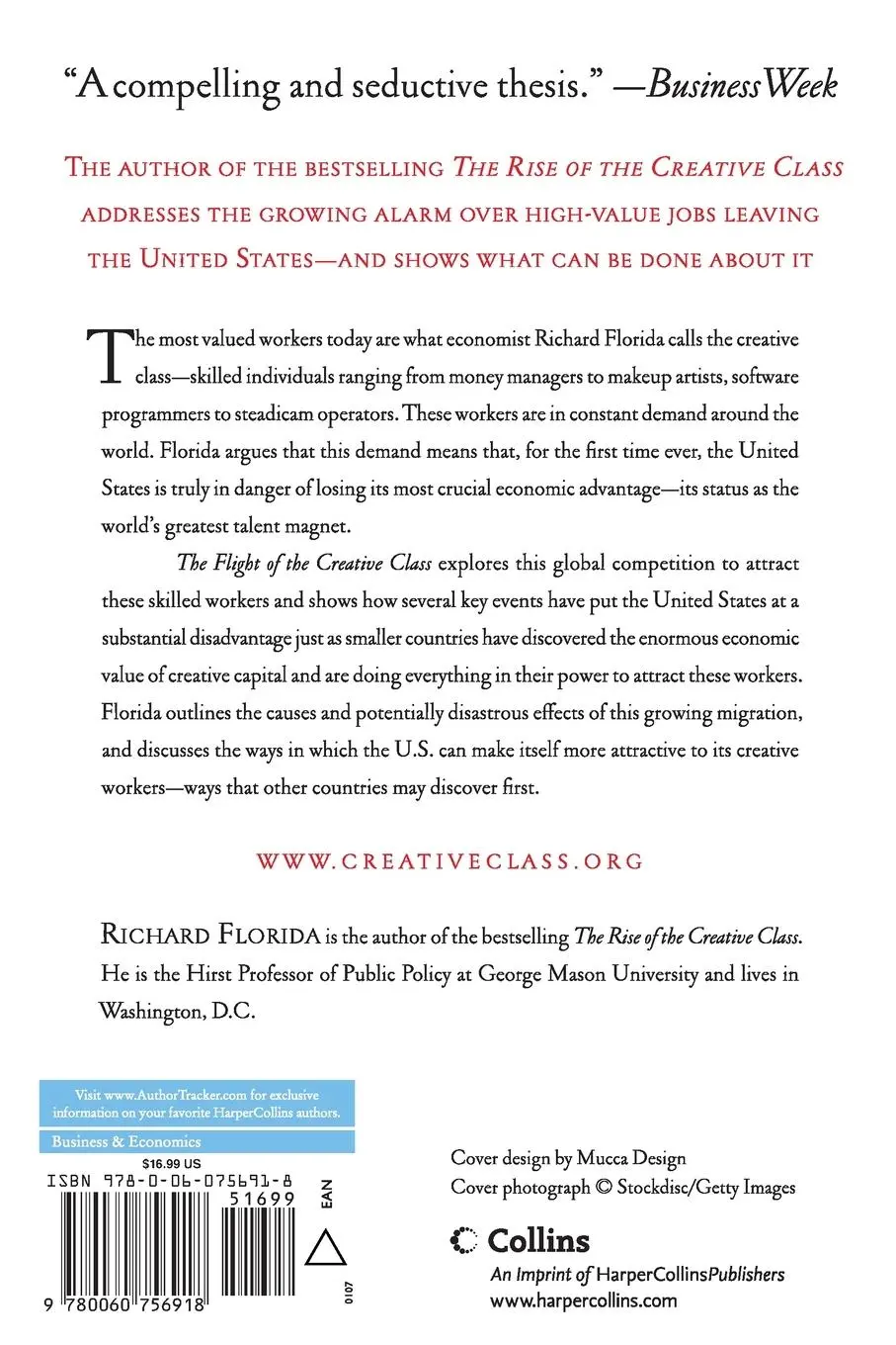 Rückseite: 9780060756918 | The Flight of the Creative Class | Richard Florida | Taschenbuch