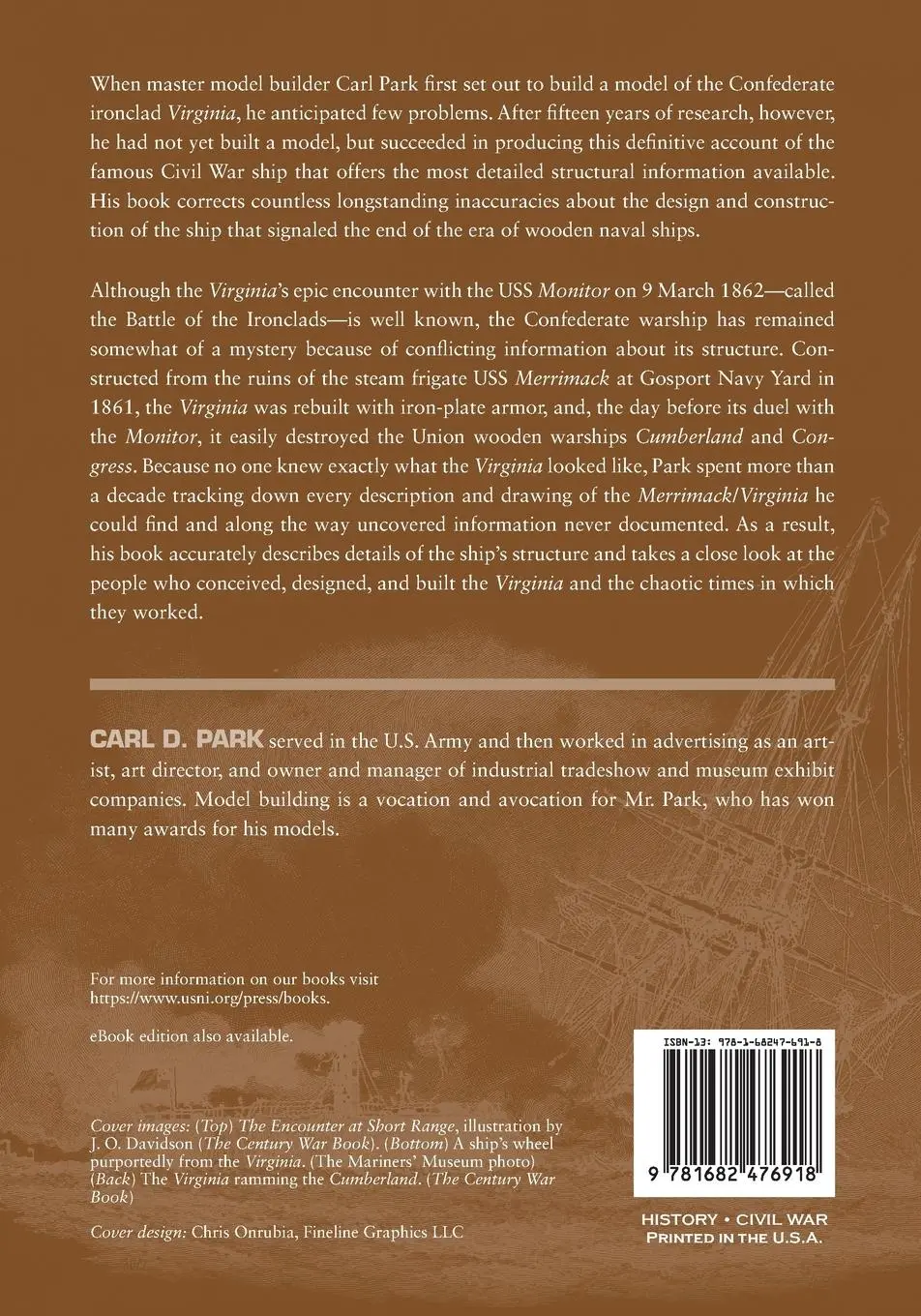 Rückseite: 9781682476918 | Ironclad Down | USS Merrimack-CSS Virginia from Design to Destruction