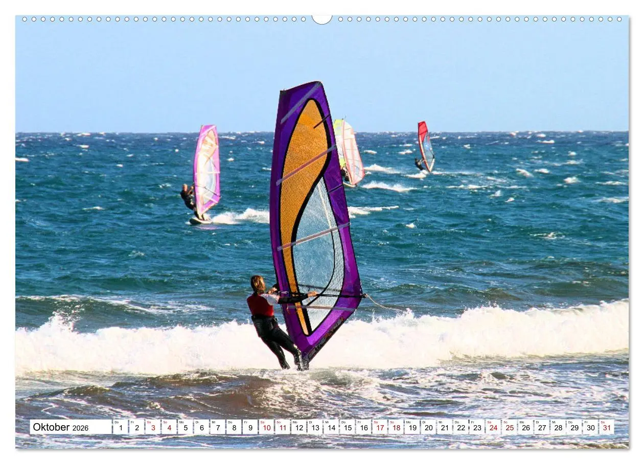Bild: 9783457546918 | Funsport Windsurfen (Wandkalender 2026 DIN A2 quer), CALVENDO...