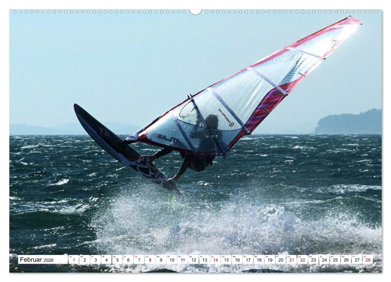 Bild: 9783457546918 | Funsport Windsurfen (Wandkalender 2026 DIN A2 quer), CALVENDO...