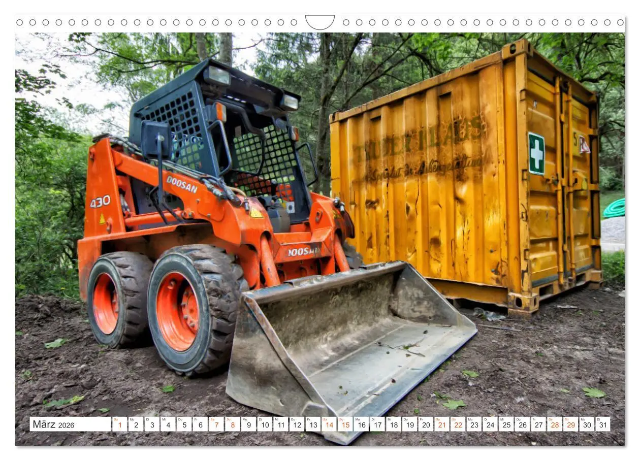 Bild: 9783457856918 | Baumaschinen - Maschinen auf der Baustelle (Wandkalender 2026 DIN...